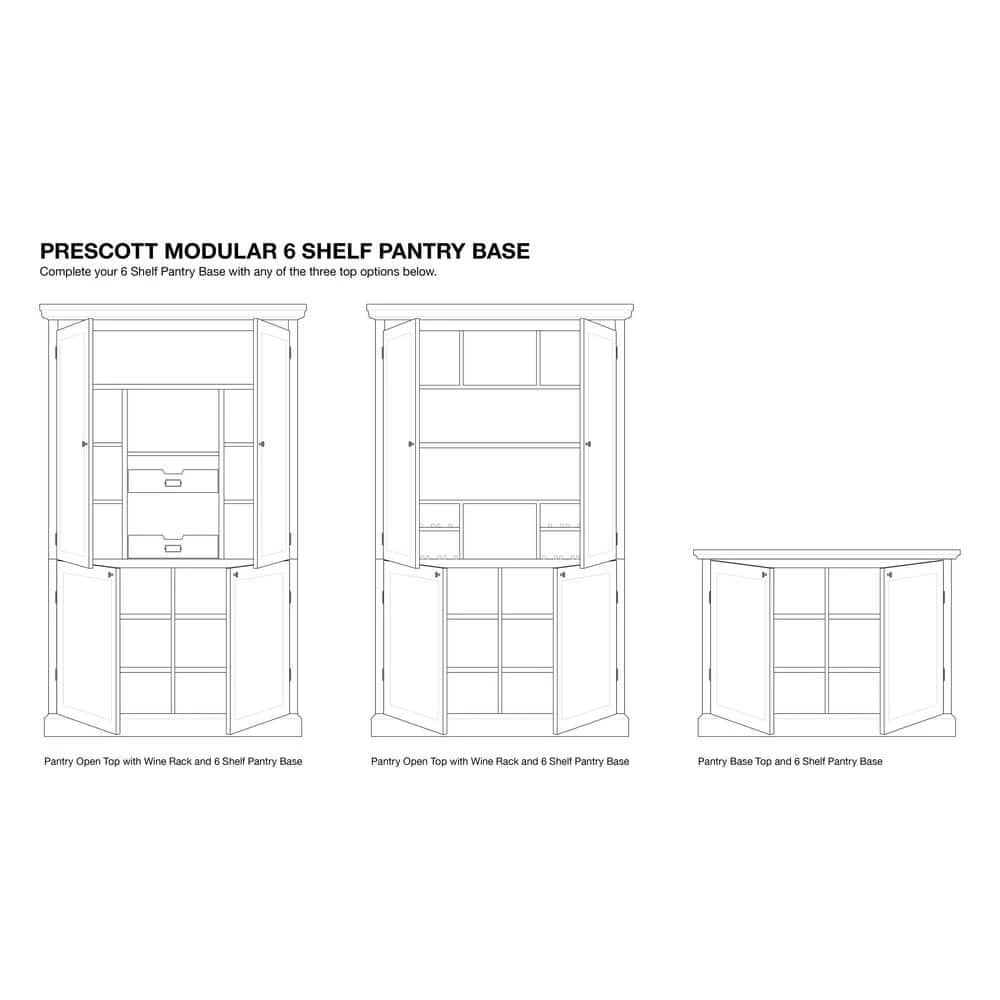 Prescott Polar White Modular 6-Shelf Pantry Base by Home Decorators Collection - Image 7