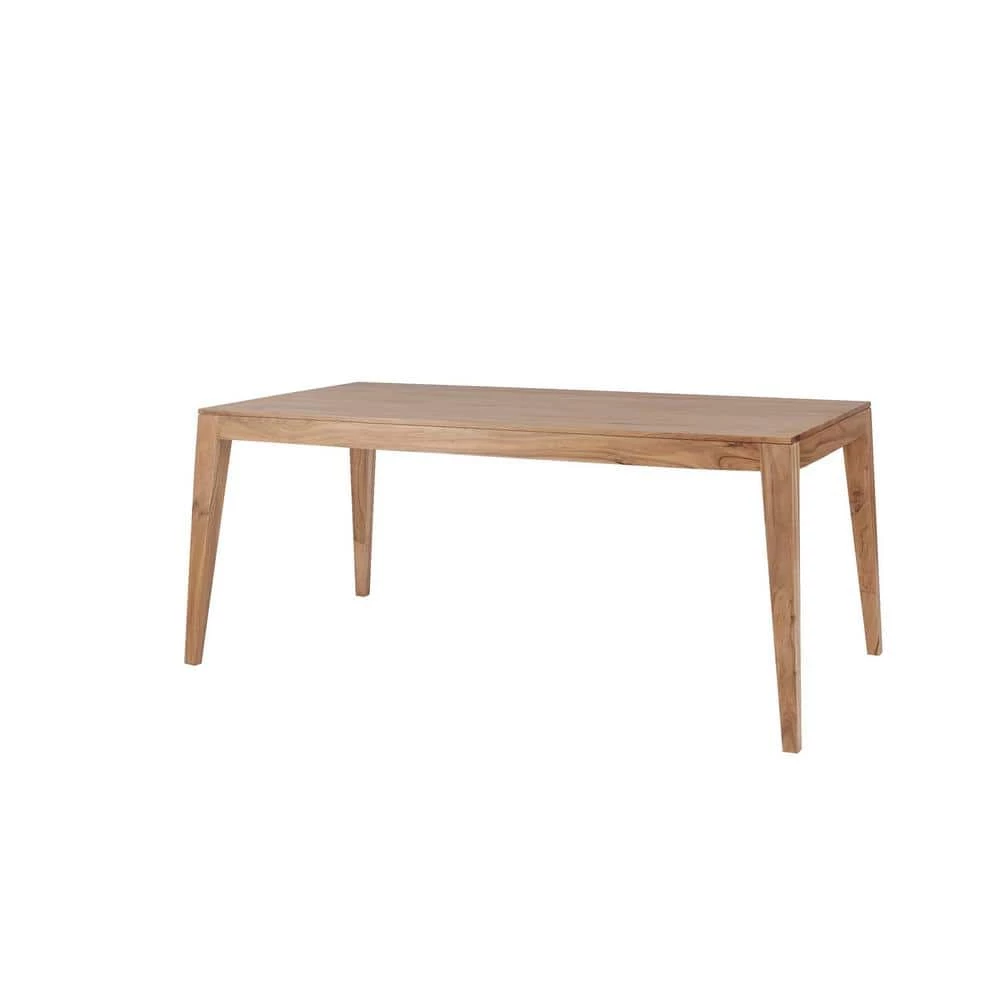 Greyburn Pecan Brown Finish Rectangular Dining Table for 6 with Tapered Square Legs (68.9 in. L x 29.9 in. H) by Home Decorators Collection