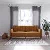 Iris Rust Velvet Tufted Transitional Futon by DHP