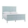 Beckley Seabreeze Green Wood King Bed with Grid Back (80.7 in W. X 54 in H.) by Home Decorators Collection