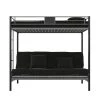 Sunrise Silver Metal Twin Over Futon Bunk Bed by DHP