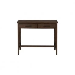 Bellamy 38 in. Smoke Brown Standard Rectangle Wood Console Table with Drawers by Home Decorators Collection