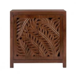 Palmeadow Carved Walnut Accent Cabinet with Solid Wood by Home Decorators Collection