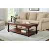 Glenmore 54 in. Walnut Large Rectangle Wood Coffee Table with Detailed Legs by Home Decorators Collection