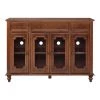 Harriston Walnut Solid Wood Glass Door Buffet by Home Decorators Collection