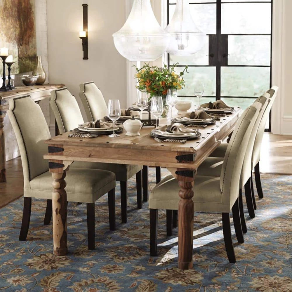 Fields Weathered Brown Dining Table by Home Decorators Collection - Image 4