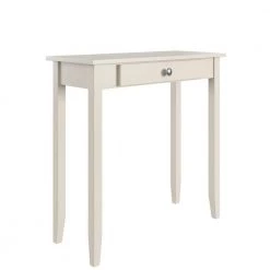 Rikki 12 in. Rectangle White Pine Wood Console Table by DHP