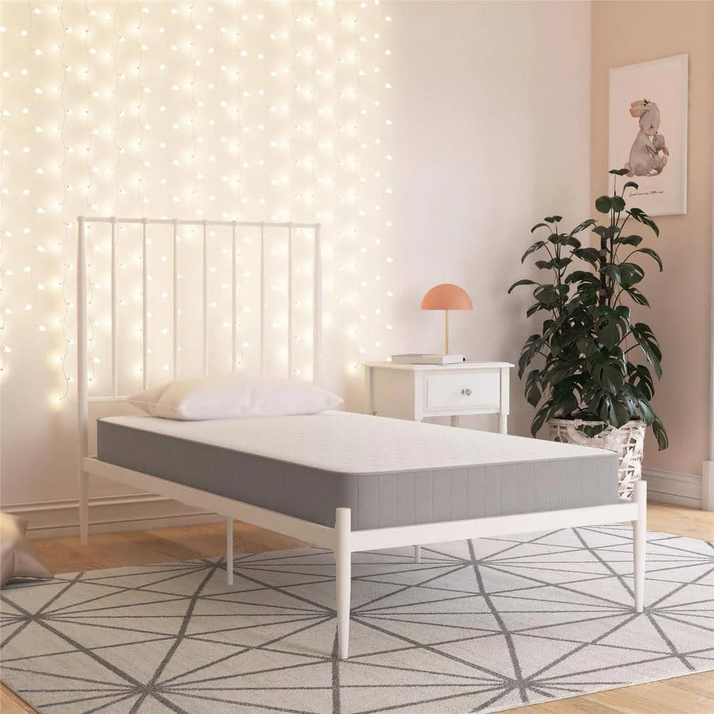 Little Seeds Moonglow 6 in. Reversible Bonnell Coil Mattress, Twin by DHP - Image 2