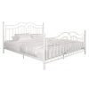 Tatiana White King Size Bed Frame by DHP