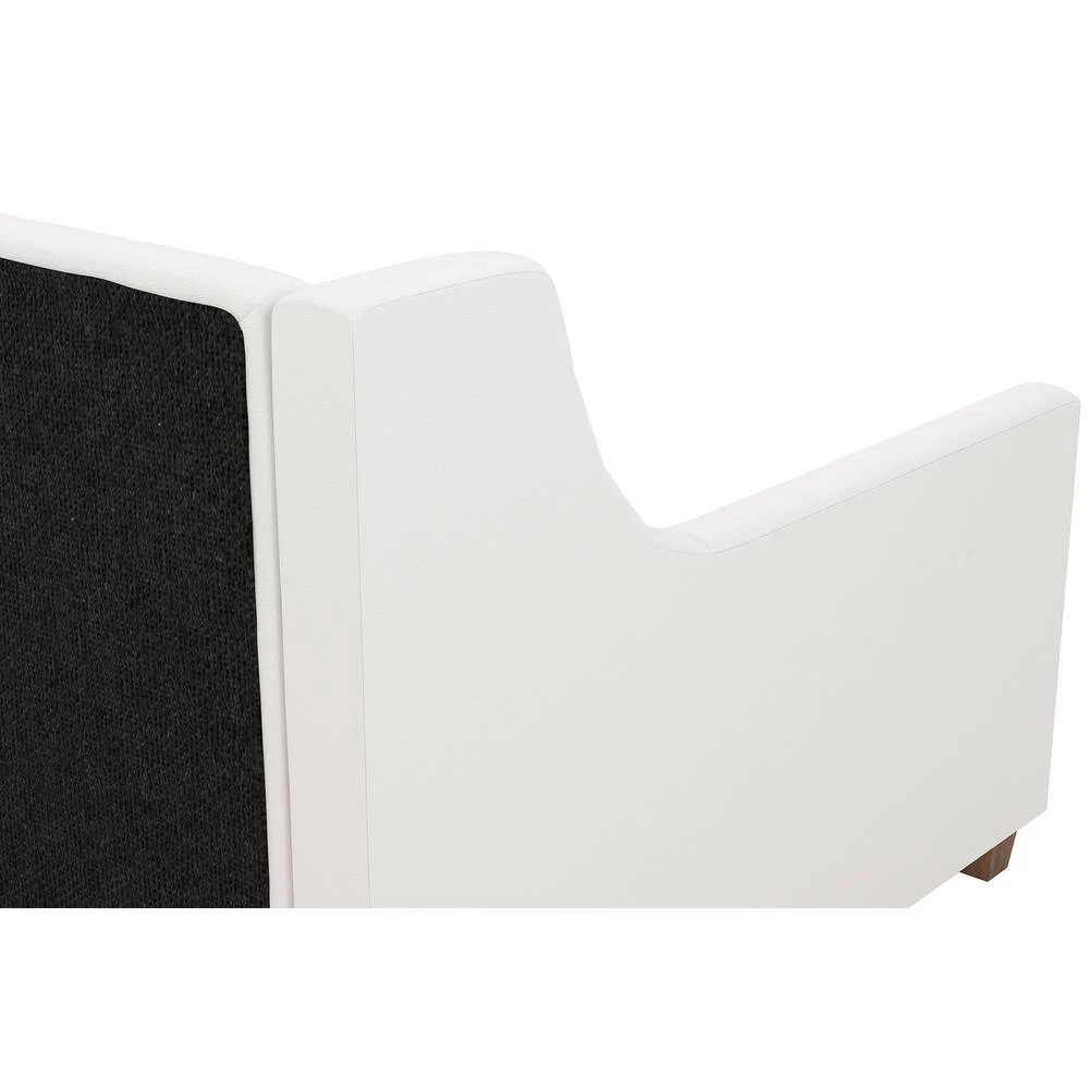 Jenna White Faux Leather Upholstered Twin Daybed by DHP - Image 6
