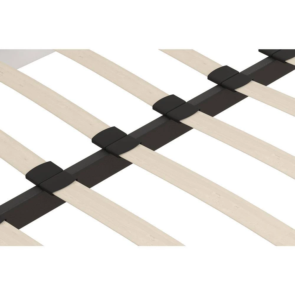 Jenna White Faux Leather Upholstered Twin Daybed by DHP - Image 5