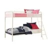 Elen White Twin Metal Bunk Bed by DHP