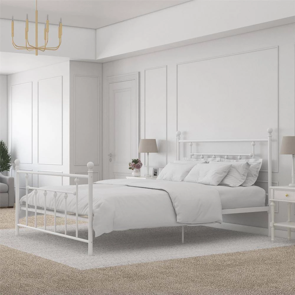 Mia White FullMetal Bed Frame by DHP - Image 13