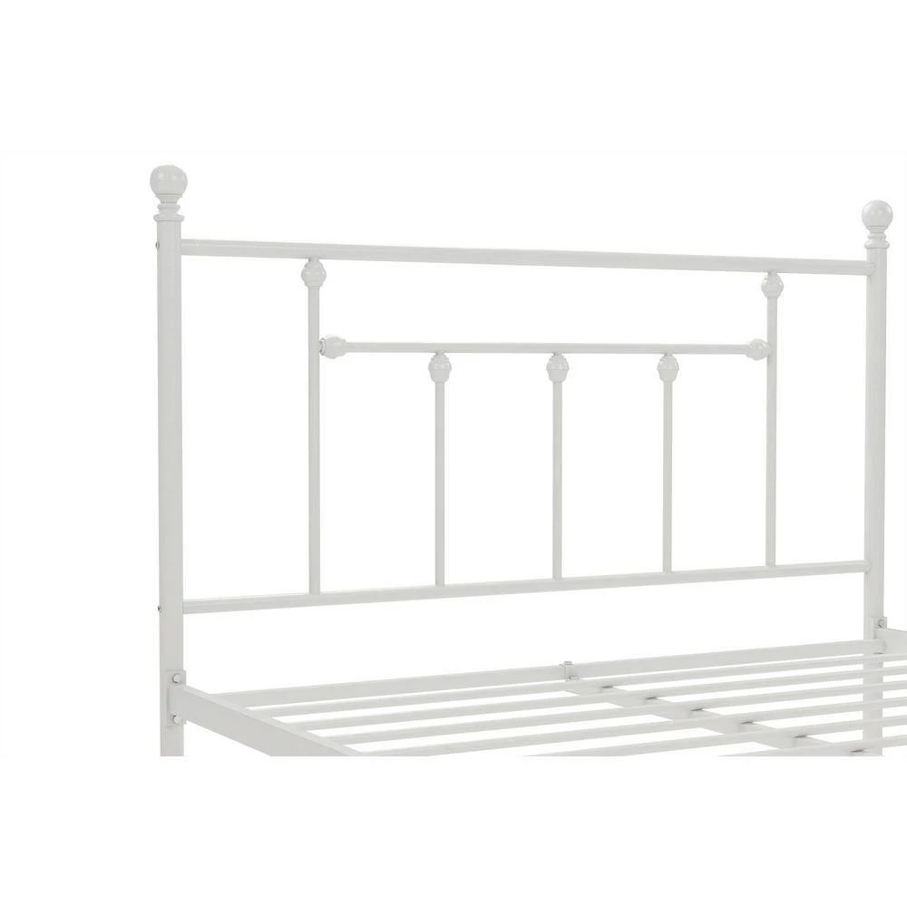 Mia White FullMetal Bed Frame by DHP - Image 4