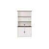 Appleton White and Haze Finish Wood Bookcase with Concealed Storage (39 in. W x 72 in. H) by Home Decorators Collection
