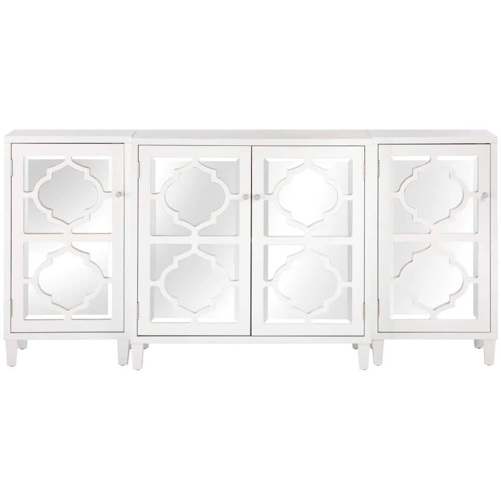 Reflections White Mirrored Console Table by Home Decorators Collection