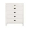 Calden Bright White 5-Drawer Chest of Drawers (49 in. H x 40 in. W x 20 in. D) by Home Decorators Collection