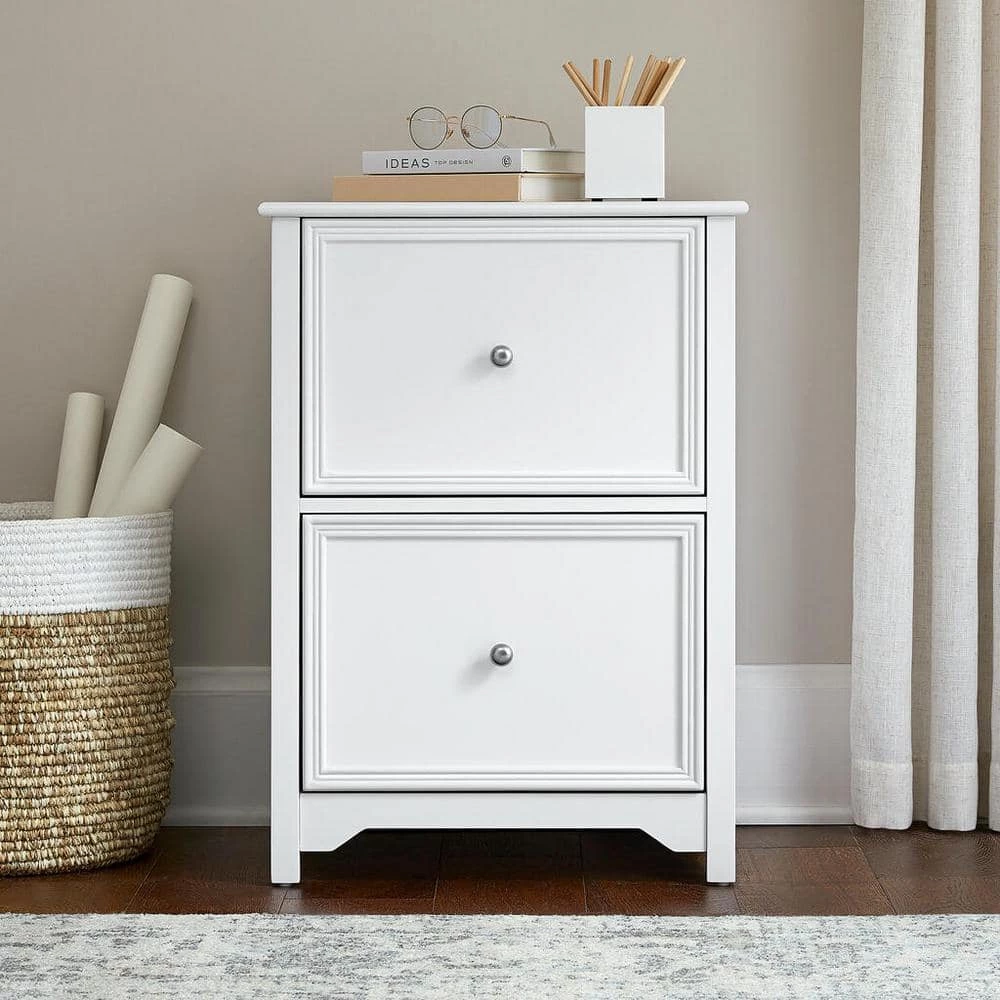 Bradstone 2 Drawer White File Cabinet by Home Decorators Collection - Image 3