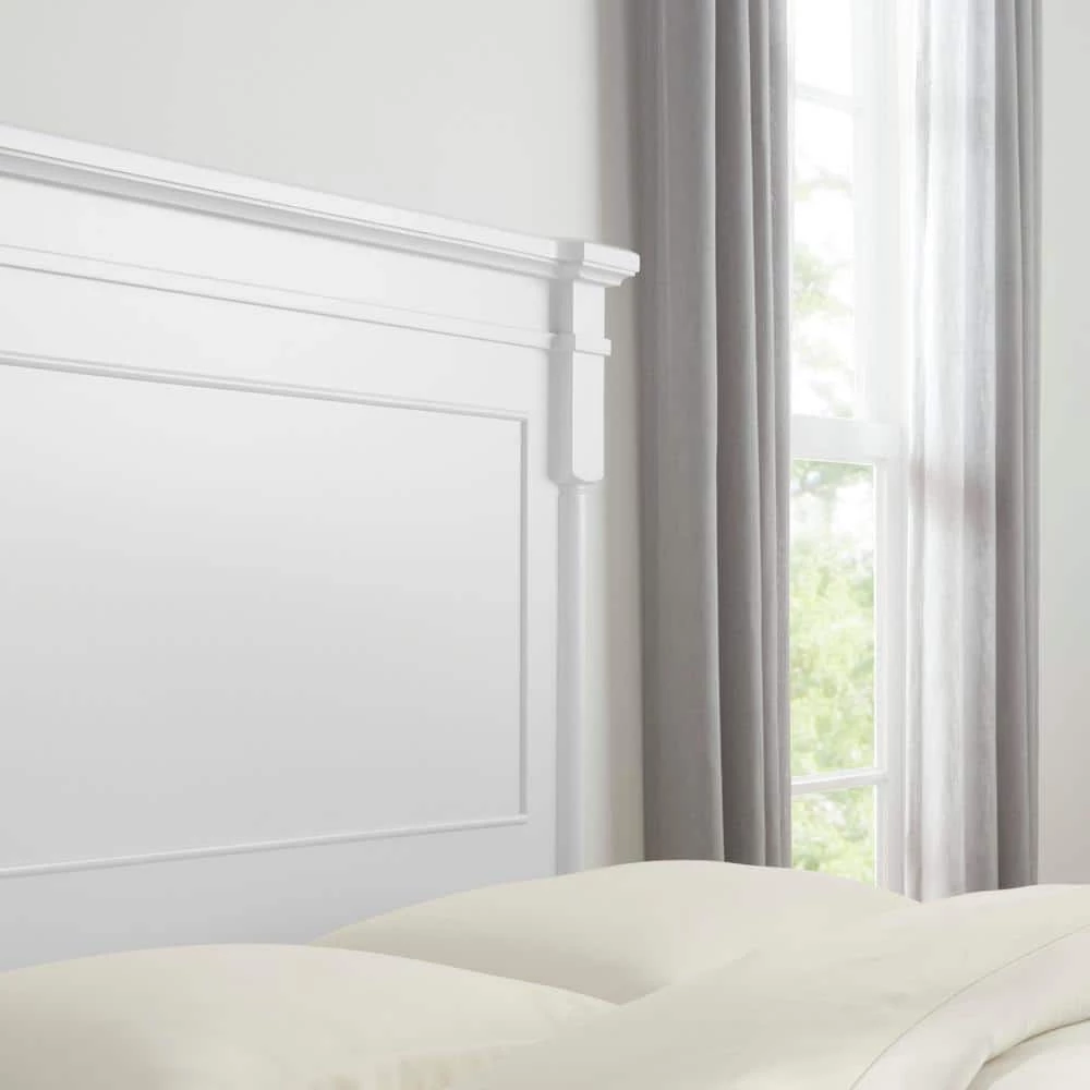 Bellmore White King Bed (84 in. W x 65 in. H) by Home Decorators Collection - Image 4