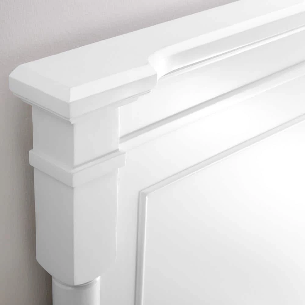 Bellmore White King Bed (84 in. W x 65 in. H) by Home Decorators Collection - Image 5